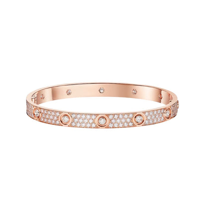 [⭐Maelin]LOVE BRACELET 6.1MM DIAMOND-PAVED 10 BIG DIAMONDS