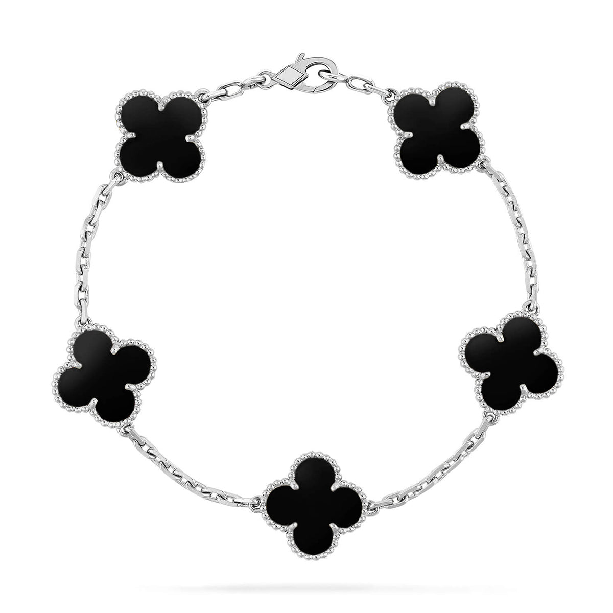 [⭐Maelin] CLOVER 5 MOTIF ONYXS BRACELET COLLECTION