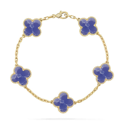 [⭐Maelin]CLOVER 5 MOTIF BLUE VEINS BRACELET COLLECTION