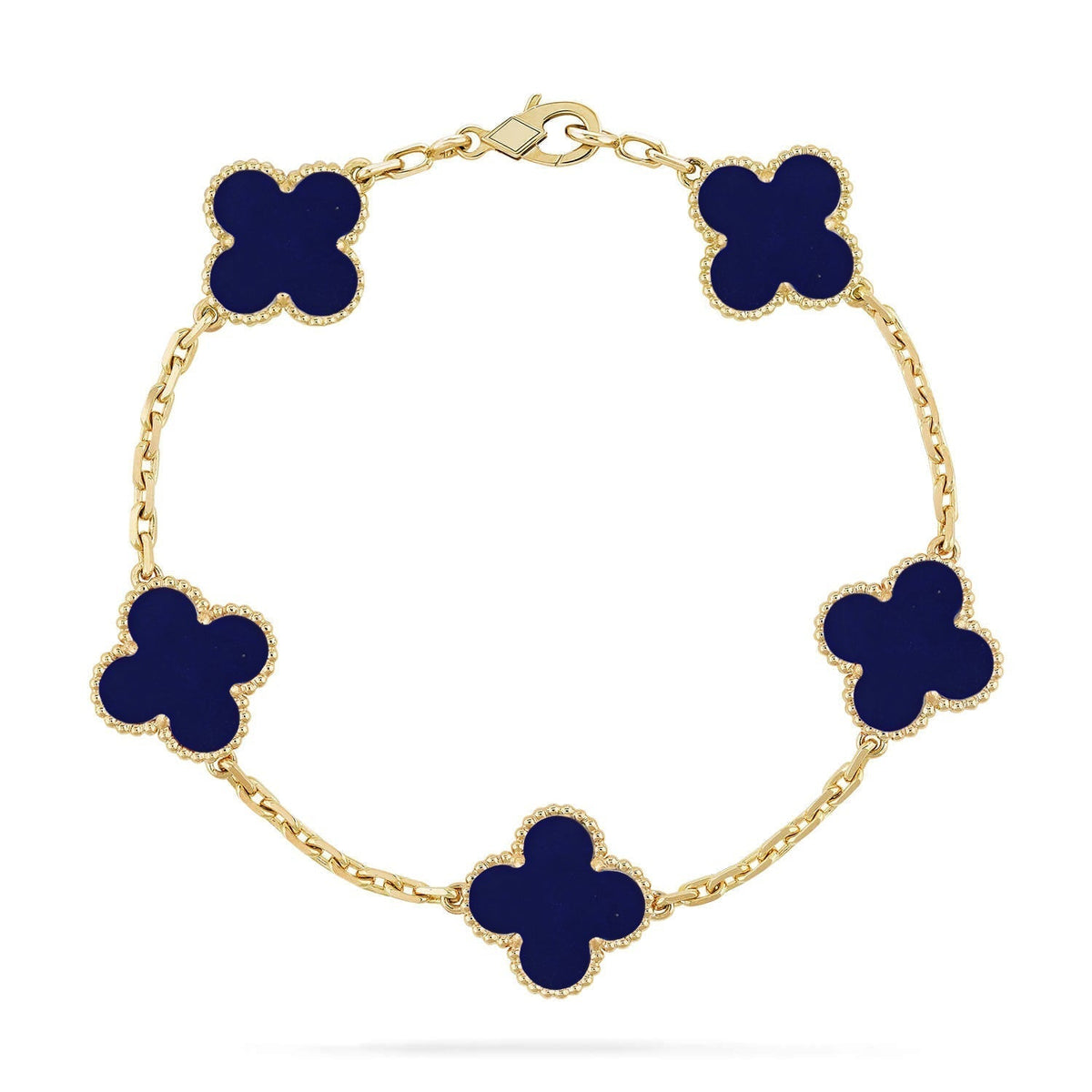 [⭐Maelin]CLOVER 5 MOTIF LAPIS LAZULI BRACELET COLLECTION