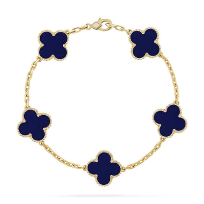 [⭐Maelin]CLOVER 5 MOTIF LAPIS LAZULI BRACELET COLLECTION