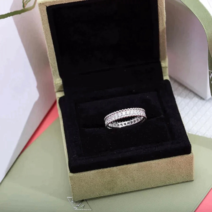 [⭐Maelin]PERLEE DIAMOND SILVER RING
