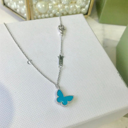 [⭐Maelin]BUTTERFLY TURQUOISE BUTTERFLY BRACELET SILVER