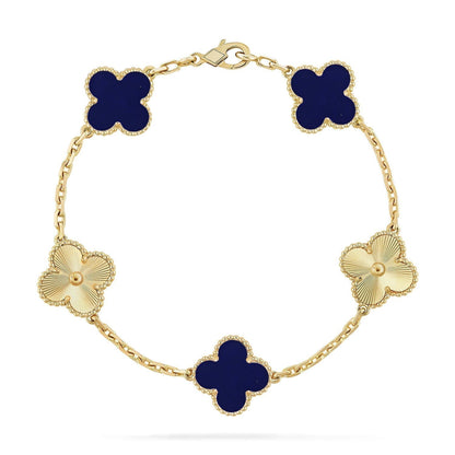 [⭐Maelin]CLOVER 5 MOTIF LAPIS LAZULI BRACELET COLLECTION