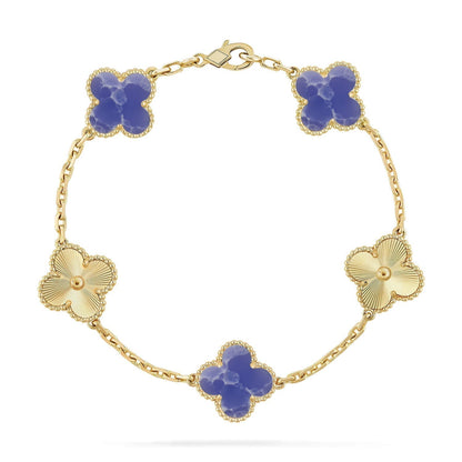 [⭐Maelin]CLOVER 5 MOTIF BLUE VEINS BRACELET COLLECTION