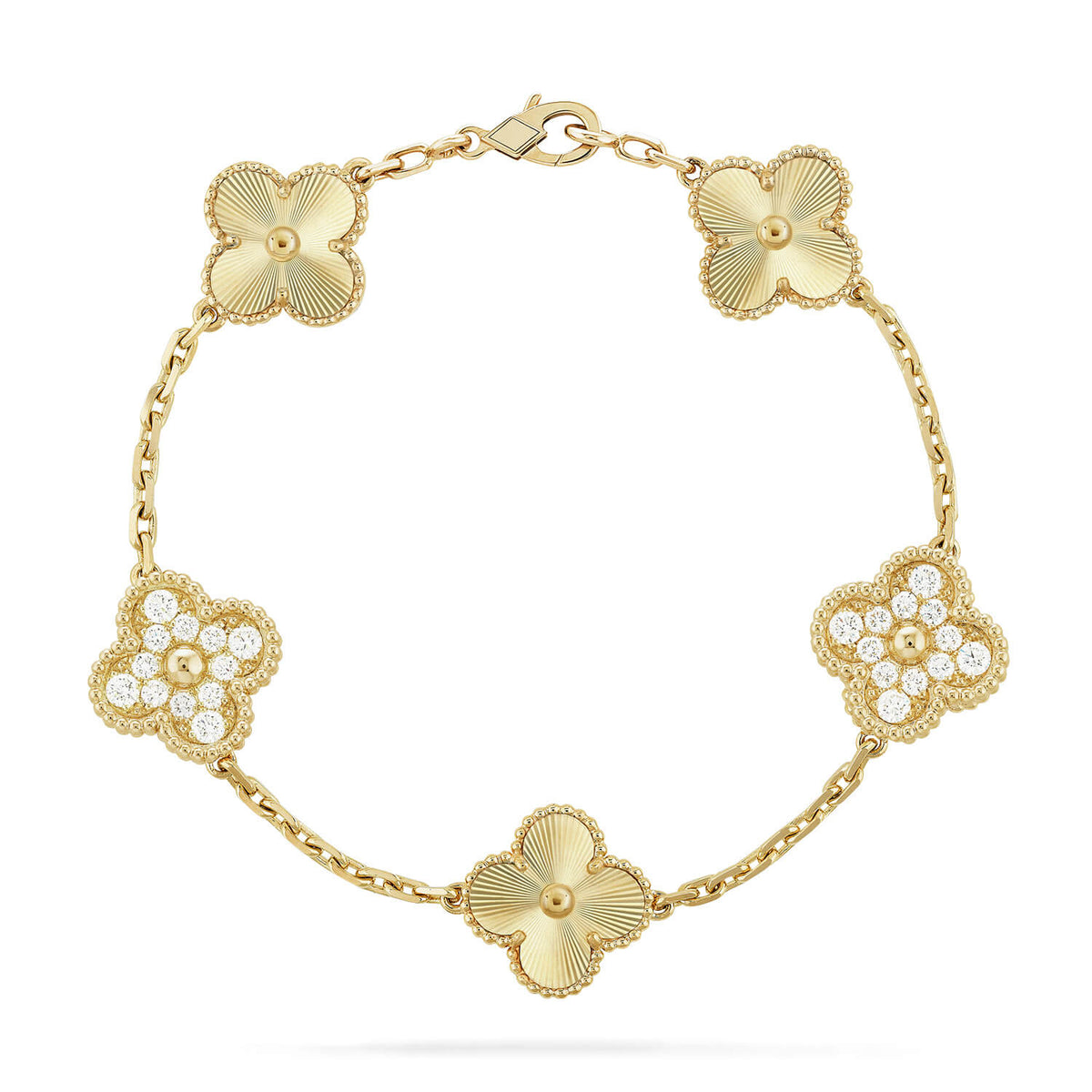 [⭐Maelin] CLOVER 5 MOTIF LASER BRACELET COLLECTION
