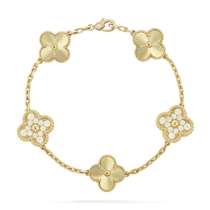 [⭐Maelin] CLOVER 5 MOTIF LASER BRACELET COLLECTION