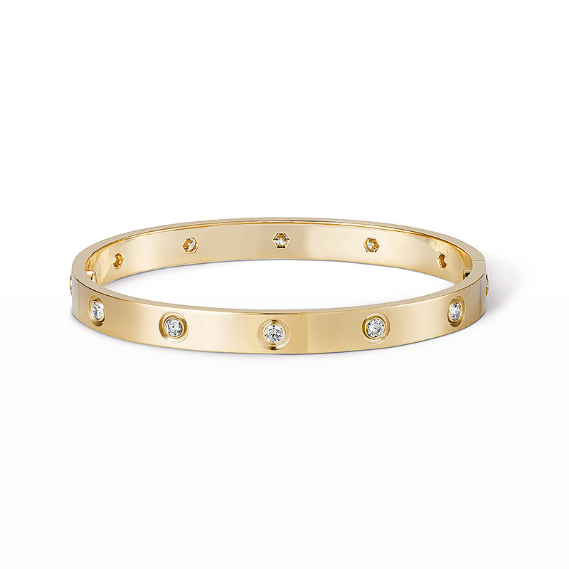 [⭐Maelin]LOVE BRACELET 6.1MM 10 DIAMONDS