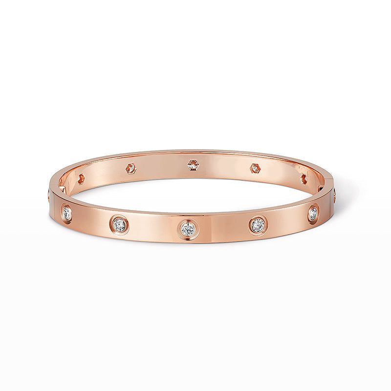 [⭐Maelin]LOVE BRACELET 6.1MM 10 DIAMONDS