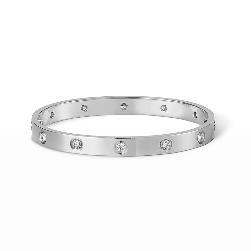 [⭐Maelin]LOVE BRACELET 6.1MM 10 DIAMONDS