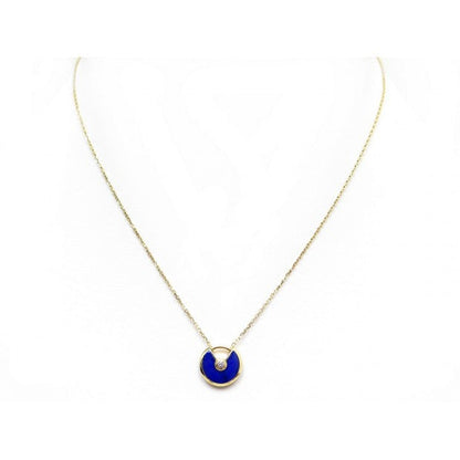 [⭐Maelin]AMULETTE ROSE GOLD AGATE NECKLACE