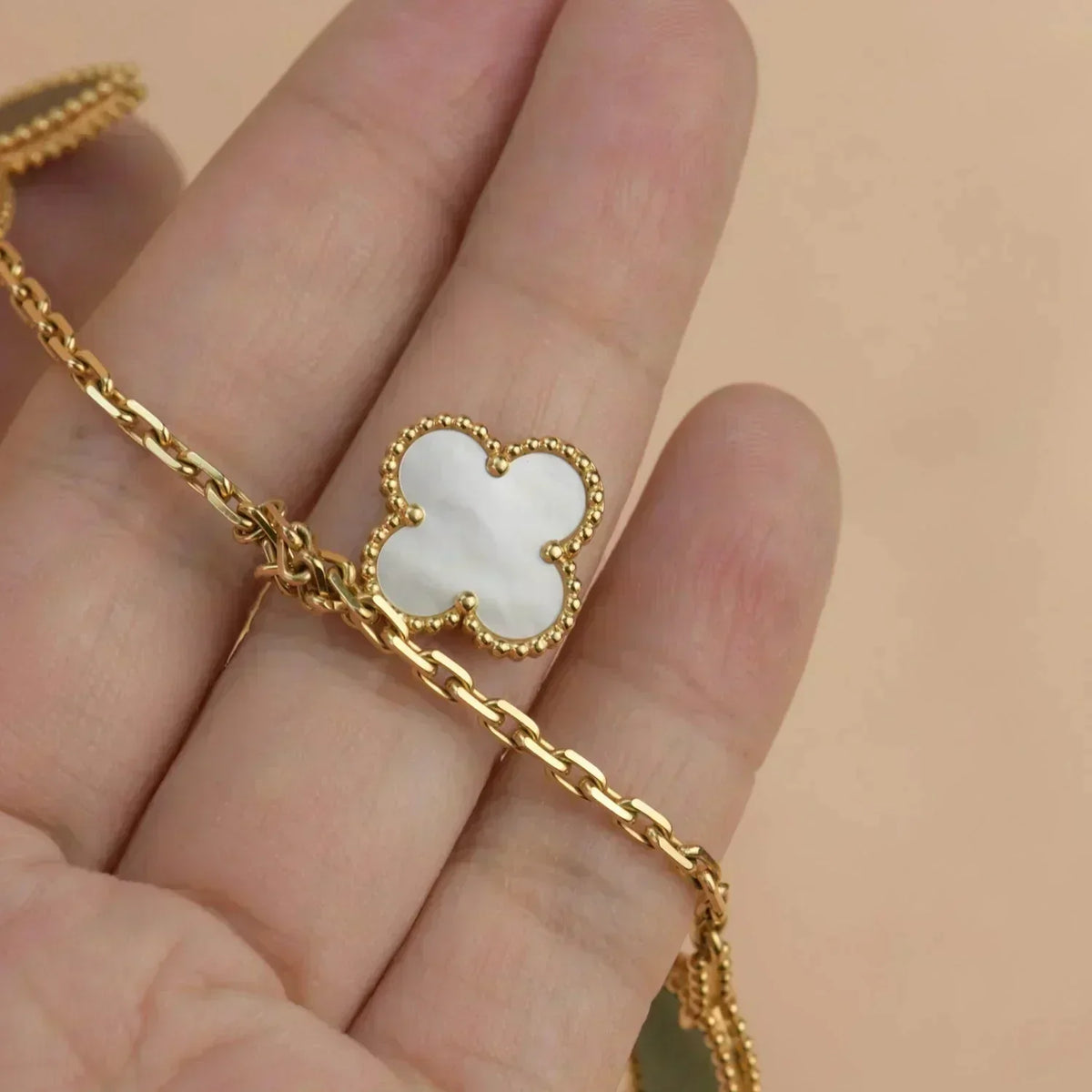 [⭐Maelin]LUCKY SPRING 5 MOTIF GOLD BRACELET