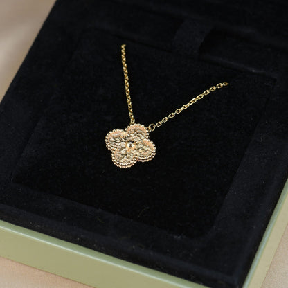 [⭐Maelin]CLOVER 15MM  BRONZING NECKLACE