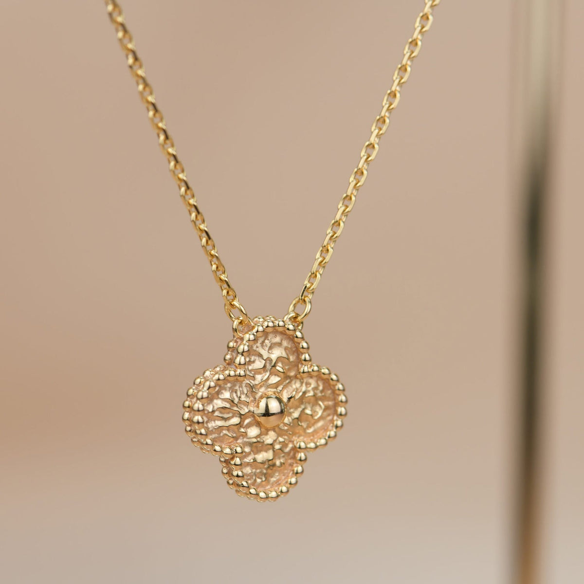 [⭐Maelin]CLOVER 15MM  BRONZING NECKLACE