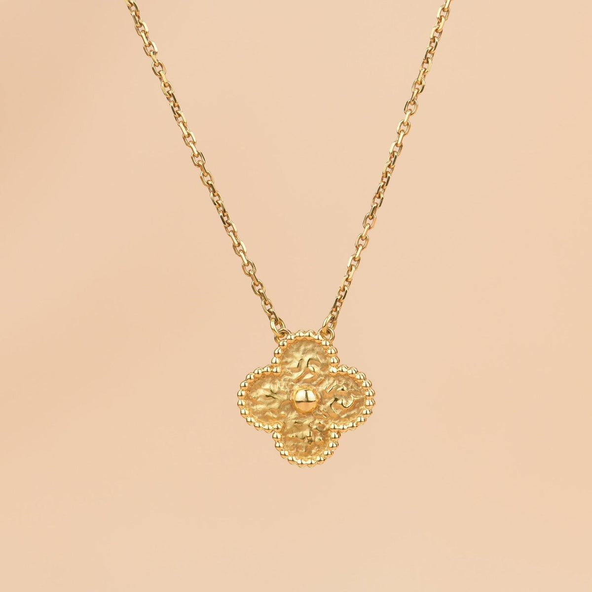 [⭐Maelin]CLOVER 15MM  BRONZING NECKLACE