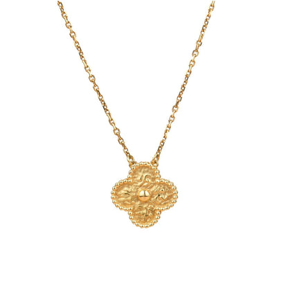 [⭐Maelin]CLOVER 15MM  BRONZING NECKLACE