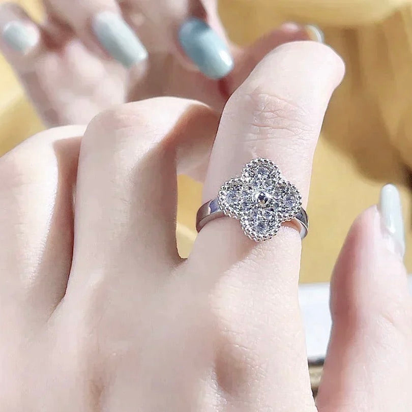 [⭐Maelin]CLOVER DIAMOND RING