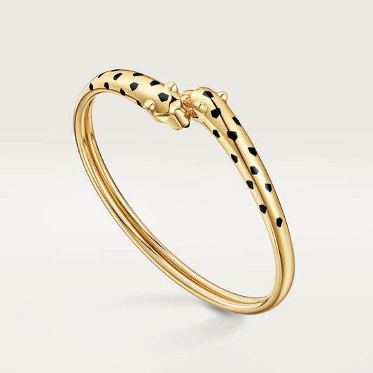 [⭐Maelin]PANTHERE DOUBLE HEADED OPEN BRACELET