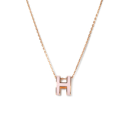 [⭐Maelin]POP H PEDANT PINK GOLD