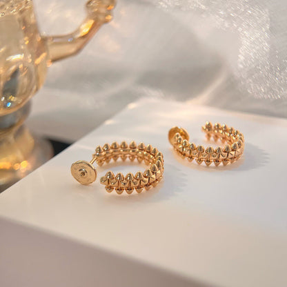 [⭐Maelin]CLASH SMALL HOOP EARRINGS
