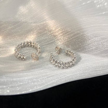 [⭐Maelin]CLASH SMALL HOOP EARRINGS