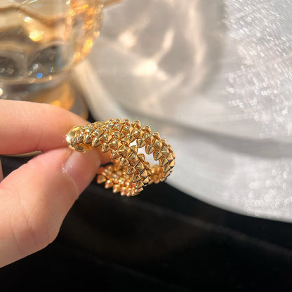 [⭐Maelin]CLASH SMALL HOOP EARRINGS