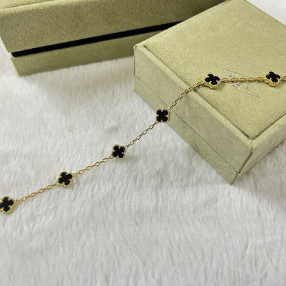 [⭐Maelin]CLOVER 6 MOTIF  ONYXS BRACELET