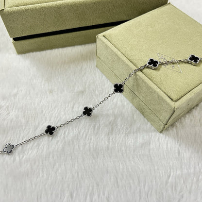 [⭐Maelin]CLOVER 6 MOTIF  ONYXS BRACELET
