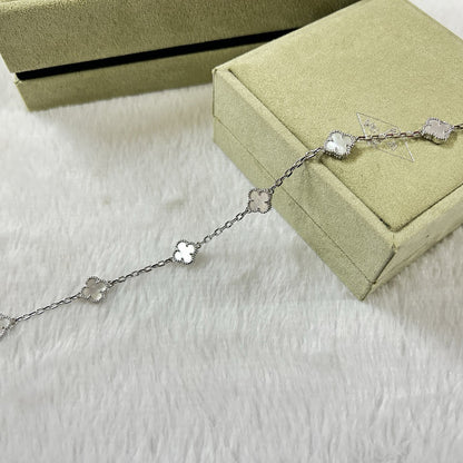 [⭐Maelin]CLOVER 6 MOTIF WHITE MOP BRACELET