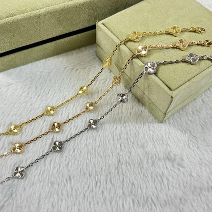 [⭐Maelin]CLOVER 6 MOTIF DIAMOND BRACELET