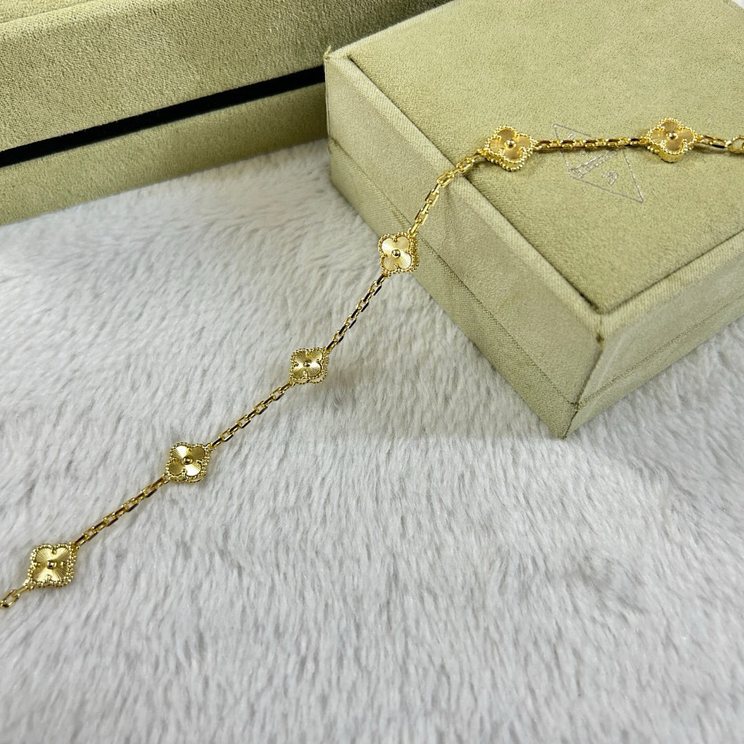 [⭐Maelin]CLOVER 6 MOTIF DIAMOND BRACELET
