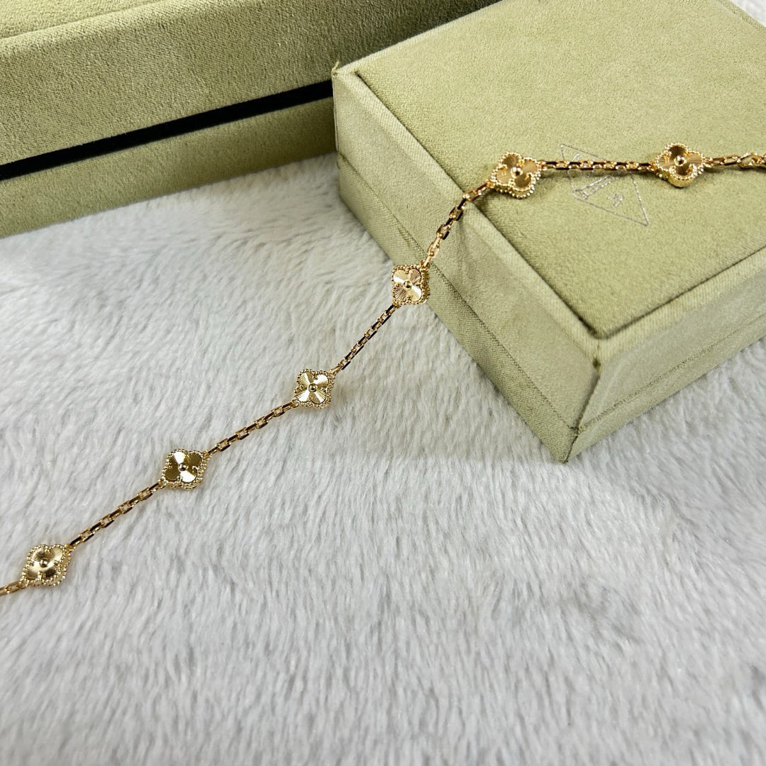 [⭐Maelin]CLOVER 6 MOTIF DIAMOND BRACELET
