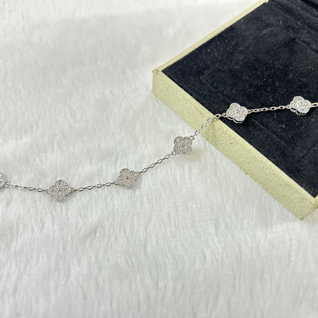 [⭐Maelin]CLOVER 6 MOTIF DIAMOND BRACELET