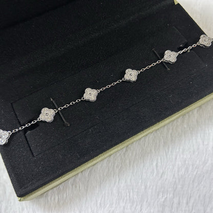 [⭐Maelin]CLOVER 6 MOTIF DIAMOND BRACELET