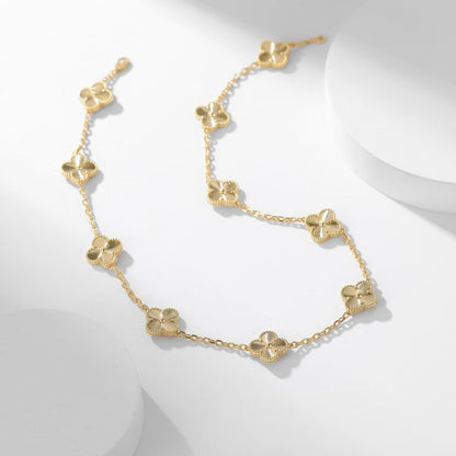 [⭐Maelin]CLOVER 10 MOTIFS LASER NECKLACE