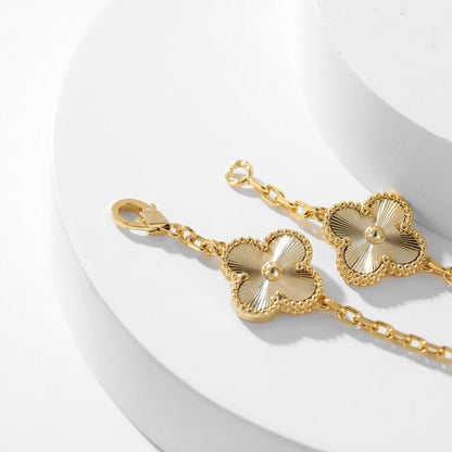 [⭐Maelin]CLOVER 10 MOTIFS LASER NECKLACE