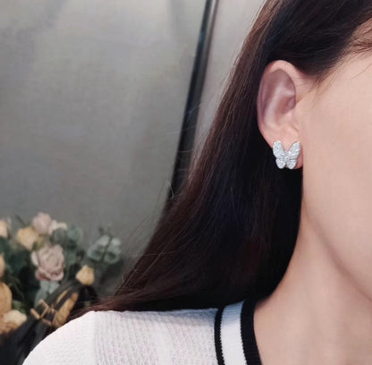 [⭐Maelin]BUTTERFLY ALL DIAMOND EARRINGS