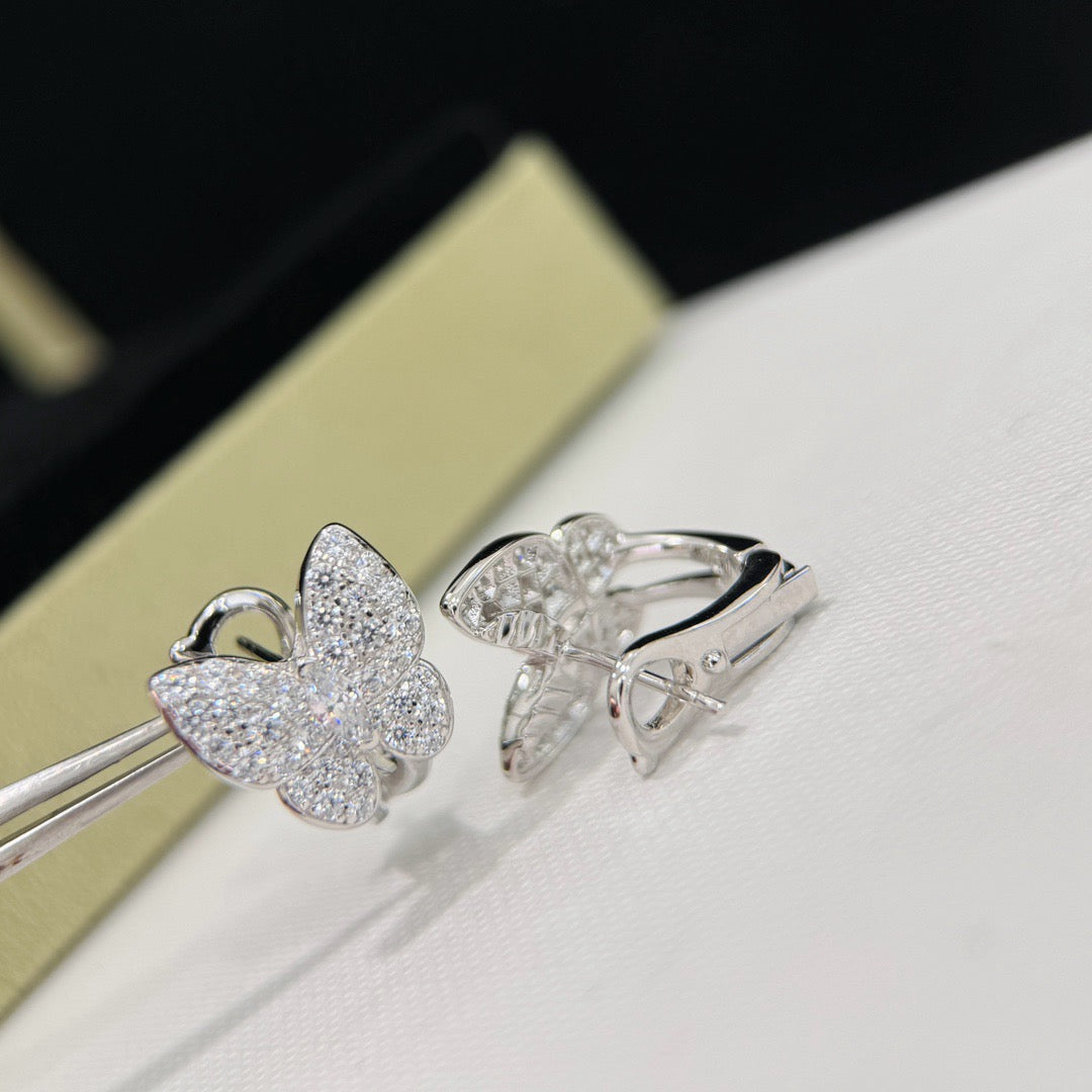 [⭐Maelin]BUTTERFLY ALL DIAMOND EARRINGS