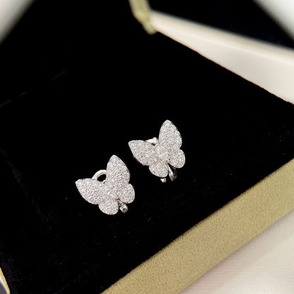 [⭐Maelin]BUTTERFLY ALL DIAMOND EARRINGS