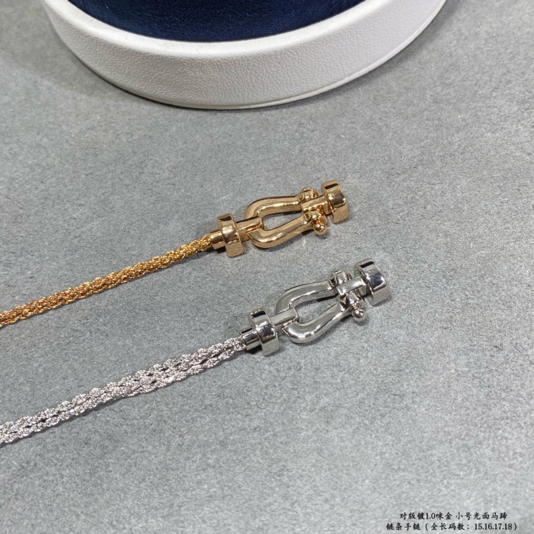 [⭐Maelin]FORCE SMALL HORSESHOE  DIAMOND CHAIN ROPE BRACELET