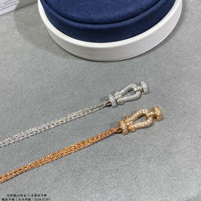 [⭐Maelin]FORCE SMALL HORSESHOE  DIAMOND CHAIN ROPE BRACELET