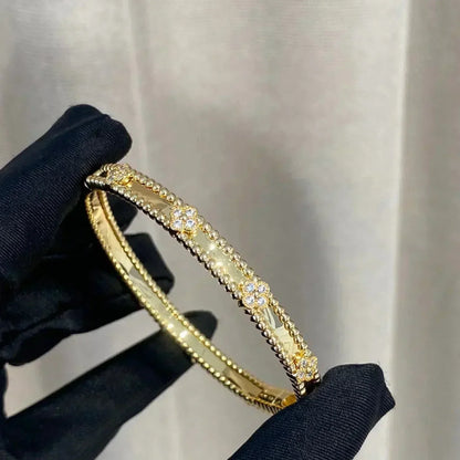 [⭐Maelin]CLOVER BRACELET 4MM DIAMONDS