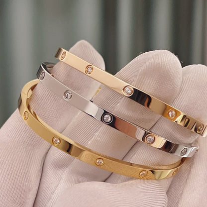 [⭐Maelin]LOVE BRACELET 3.65MM 10 DIAMONDS