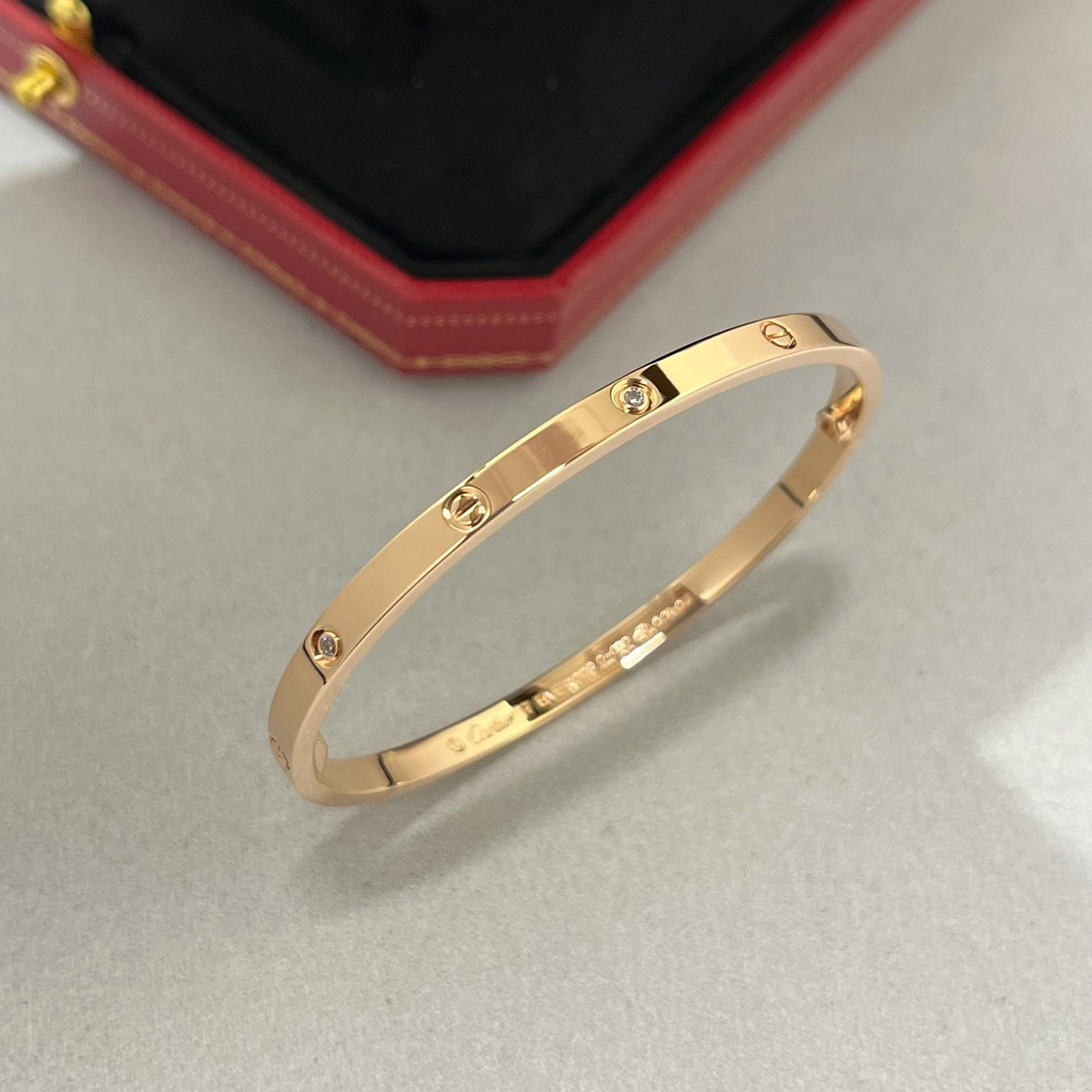 [⭐Maelin]LOVE BRACELET 3.65MM 6 DIAMONDS