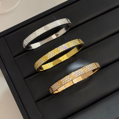 [⭐Maelin]LOVE BRACELET 6.1MM DIAMOND-PAVED