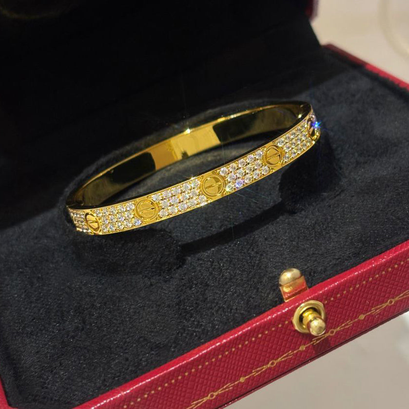 [⭐Maelin]LOVE BRACELET 6.1MM DIAMOND-PAVED