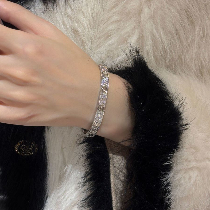 [⭐Maelin]LOVE BRACELET 6.1MM DIAMOND-PAVED