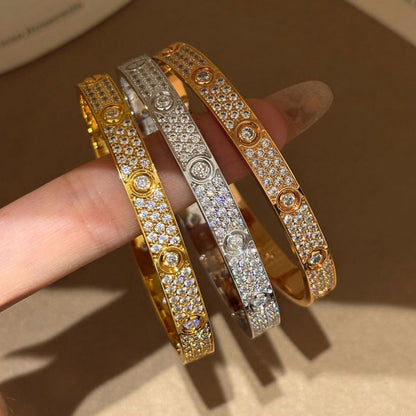 [⭐Maelin]LOVE BRACELET 6.1MM DIAMOND-PAVED 10 BIG DIAMONDS