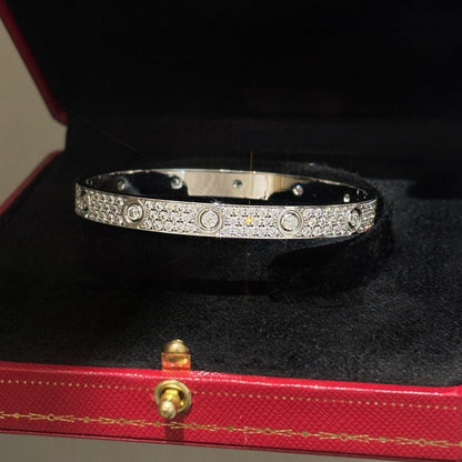 [⭐Maelin]LOVE BRACELET 6.1MM DIAMOND-PAVED 10 BIG DIAMONDS
