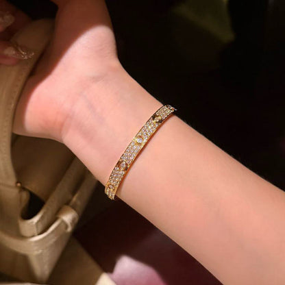 [⭐Maelin]LOVE BRACELET 6.1MM DIAMOND-PAVED 10 BIG DIAMONDS